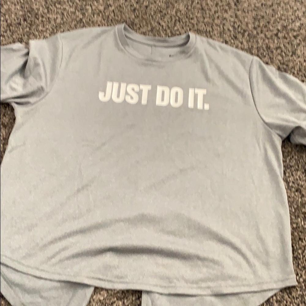 Oversized Nike top.
